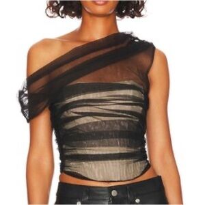 BRAND NEW NBD Corset Tulle Top in Medium
